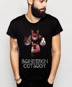 bohemian catsody funny cat t-shirt