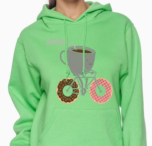 coffe and donut unisex pullover hoodie