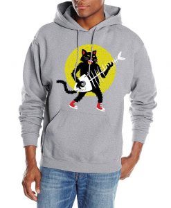 fish cat funny unisex pullover hoodie