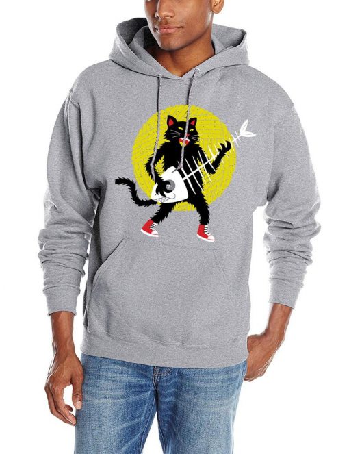 fish cat funny unisex pullover hoodie