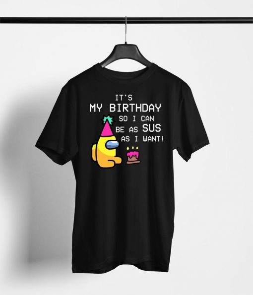 Among us birthday shirt