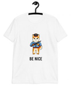 Be Nice Shiba Inu Police Shirt