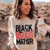 Black Lives Matter Long Sleeve Crewneck Sweatshirt,