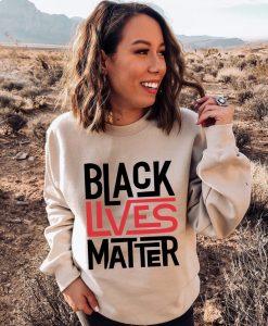 Black Lives Matter Long Sleeve Crewneck Sweatshirt,