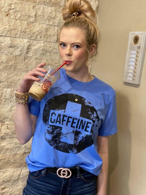 Caffeine Lifeline Graphic Tee T-shirt