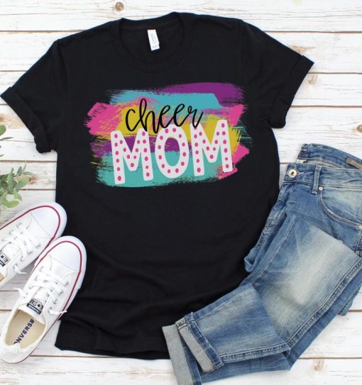 Cheer Mom Graphic Tee T-shirt