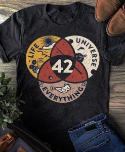 Forty-Two The Answer To Life Universe Everything Science Passion Classic T-Shirt