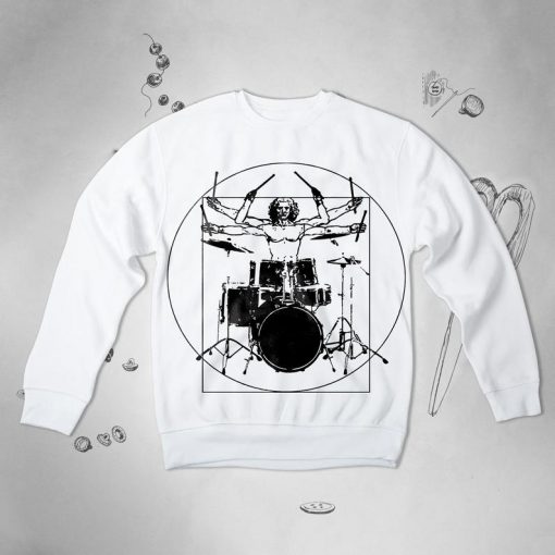 Funny Vintage Da Vinci Drummer sweatshirt