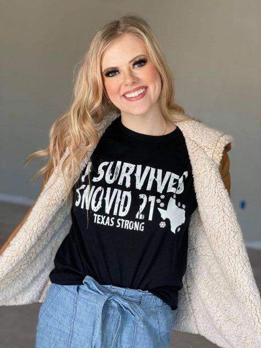 I survived Snovid '21 Graphic Tee T-shirt
