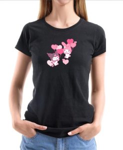 My Melody and Kuromi Valentine's Day Hearts T-Shirt