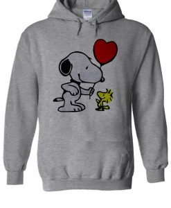 Snoopy Woodstock Heart Balloon Cartoon Hoodie