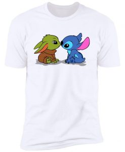 Stitch Yoda Kiss T-Shirt