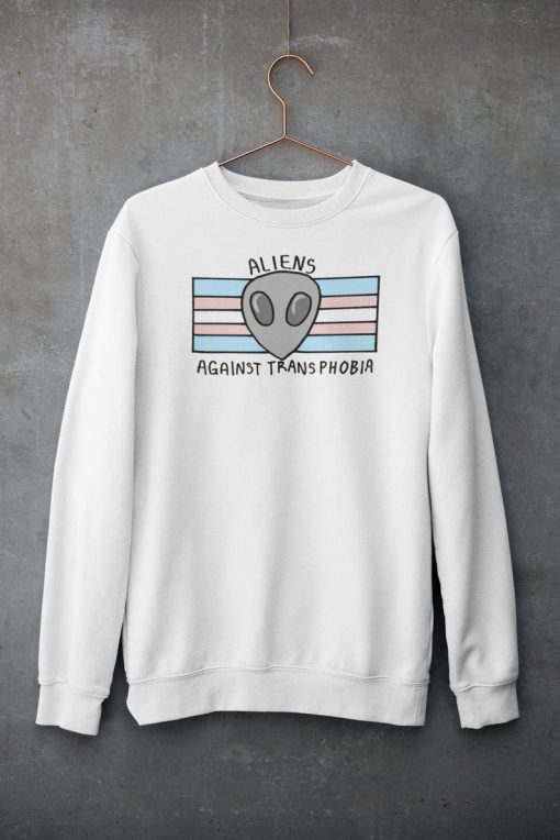 Aliens Against Transphobia Sweatshirt