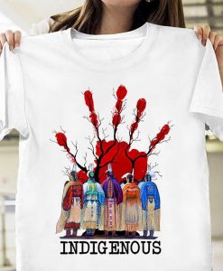 Blood Hand Print Native Indigenous T-shirt