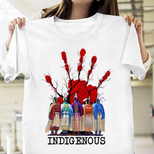 Blood Hand Print Native Indigenous T-shirt