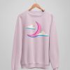 Crescent Moon, Kawaii Sweatshirt