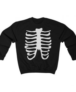 Pastel Goth Rib Cage Sweater- Nu Goth Sweatshirt