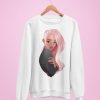 Pink Hair Girl Sweatshirt