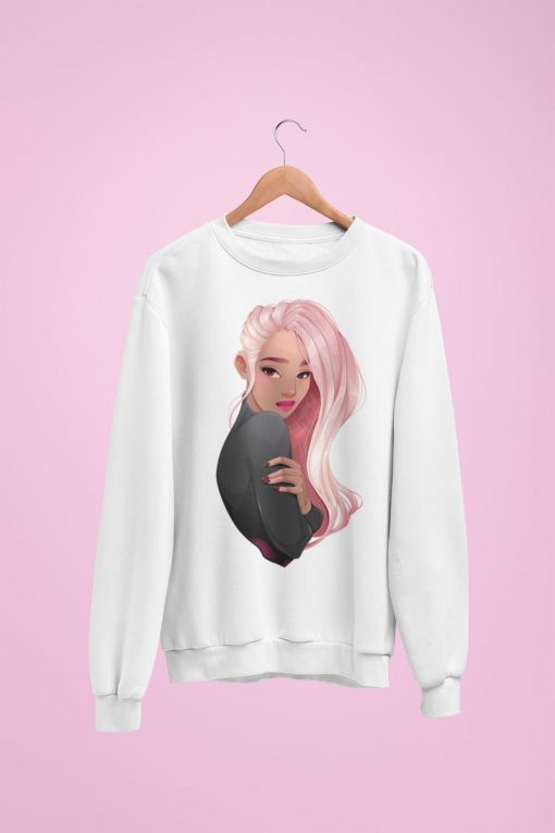 Pink Hair Girl Sweatshirt