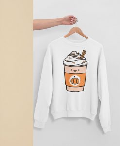 Pumpkin Latte Coffee Kawaii Unisex Sweatshirt