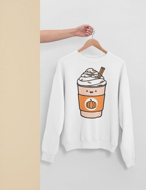 Pumpkin Latte Coffee Kawaii Unisex Sweatshirt