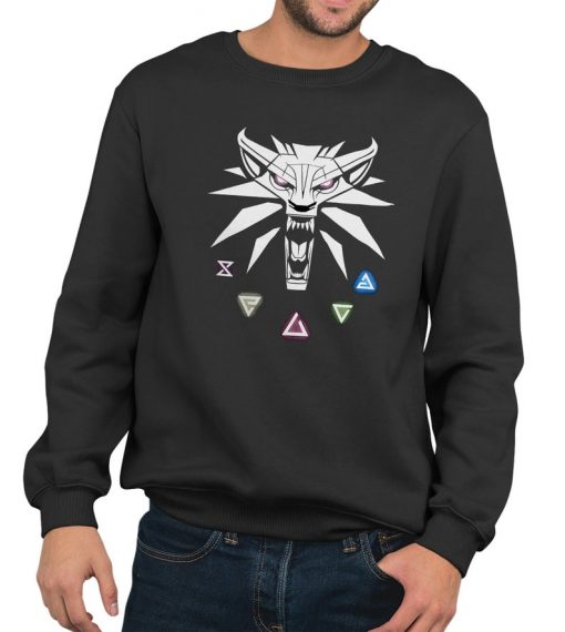 Signs Of The Witcher Elements Gaming Sweatshirt