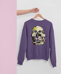 Skull Vaporwave sweatshirt