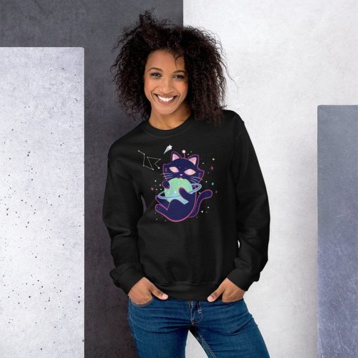 Space Cute Cat Sweatshirt