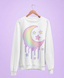 Trippy Pastel Moon Sweatshirt