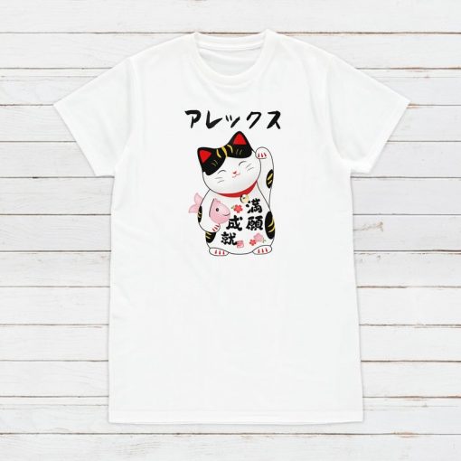 Cat Maneki t shirt