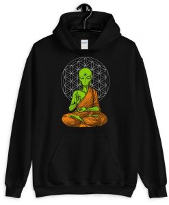 Psychedelic Alien Buddha Yoga Hoodie