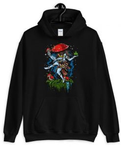 Psychedelic Magic Mushrooms Shiva Hoodie