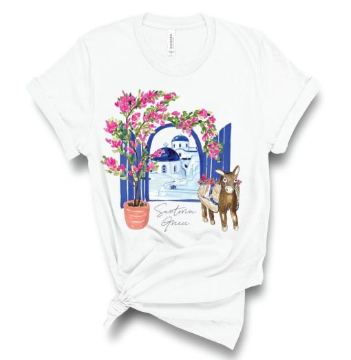 Santorini Greece T Shirt