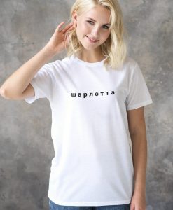 Typography Cyrillic T-Shirt