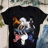 America Flag Horse Shirt