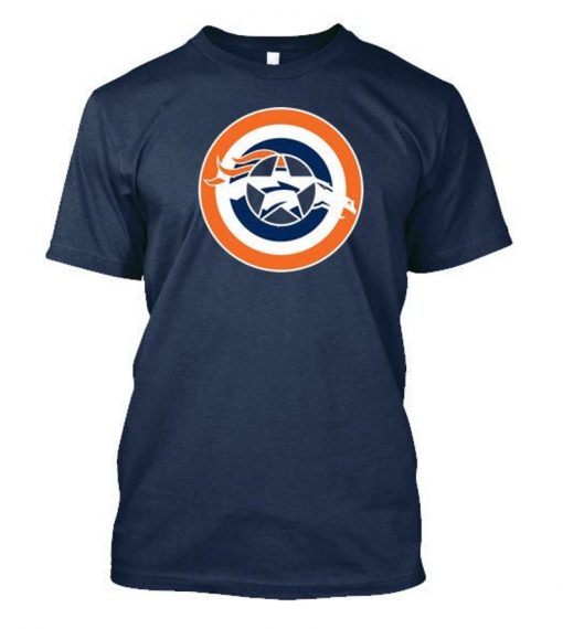 Captain America Broncos T-shirt