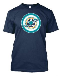 Captain America Dolphins T-shirt