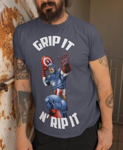 Captain America Grip It N' Rip It Disc Golf Shirt