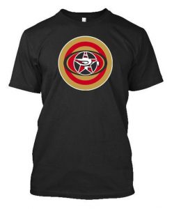 Captain America Niners Black T-shirt