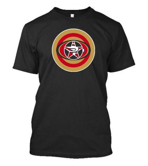 Captain America Niners Black T-shirt