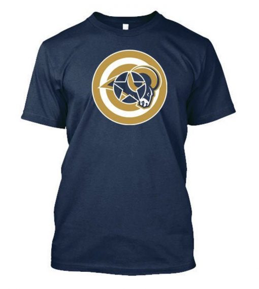 Captain America Rams Retro T-shirt