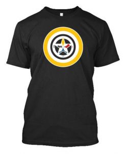 Captain America Steelers T-shirt