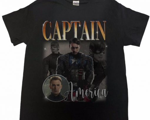 Captain America T-shirt Movie Tee