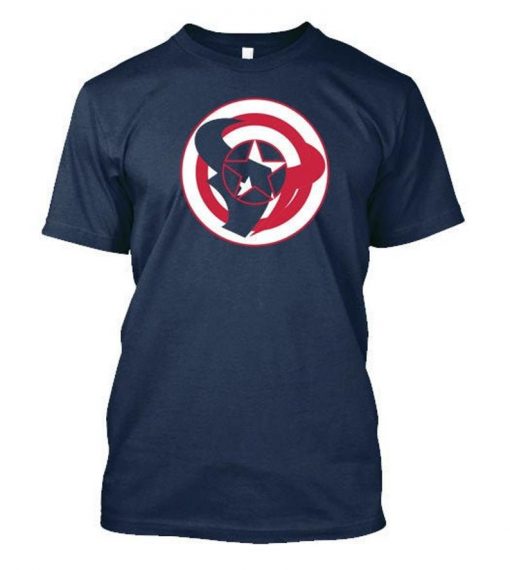 Captain America Texans T-shirt