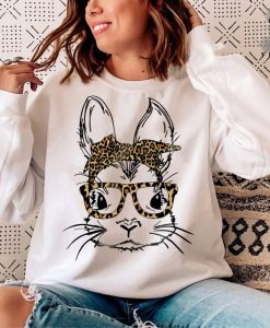 Cute Bunny Rabbit Face Sweatshirt