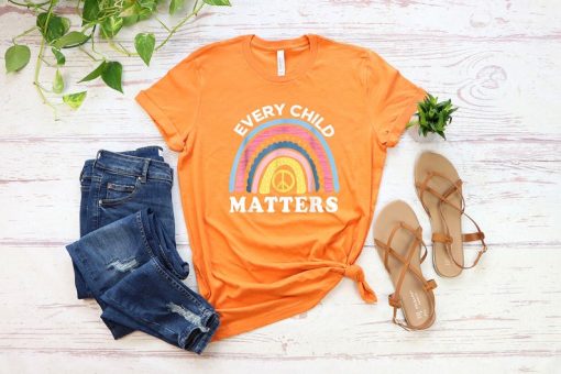 Every Child Matters Orange Rainbow Shirt