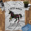 I Just Want Peace My Heart Flowers In My Hair And A Horse By My Side T-Shirt