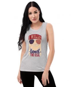 I willie love the usa tank top