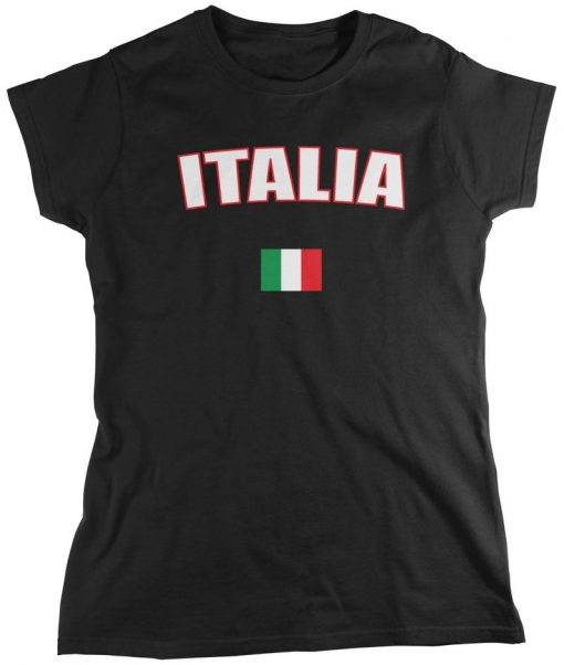 Italy Country Flag Ladies T-Shirt