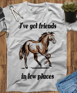 I've Got Friend In Low Places Horse T-Shirt